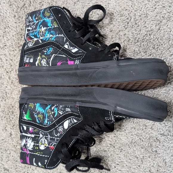 Vans x Disney Sk8-Hi Top Sneakers Villains Women's Size 6 Boys 4.5 - Picture 9 of 12